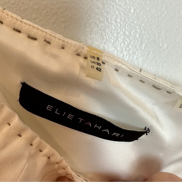 Elie Tahari Stunning White Embroidered with Appliqué MIDI Skirt 6 - Picture 3 of 9